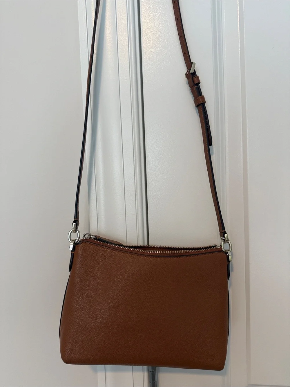 kate spade Brown Pebbled Leather Crossbody Bag